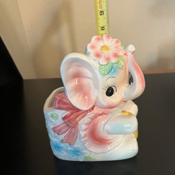 Elephant Planter, Nursery Baby Shower Gift. Vintage - Picture 12 of 12